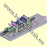 Промышленная специализированная толкательная газовая печь для термообработки вагонного литья